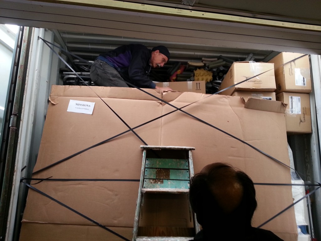 With the high costs of shipping, we try not to waste an inch of space in each container we send.