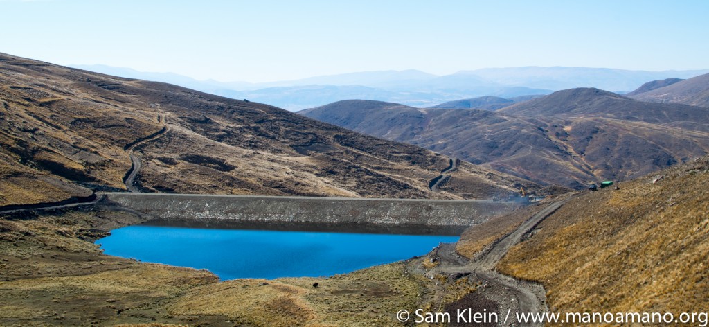 The Wirkini Water Reservoir, east of Cochabamba, was dedicated on Oct. 18. It represents four years of Mano a Mano's work.