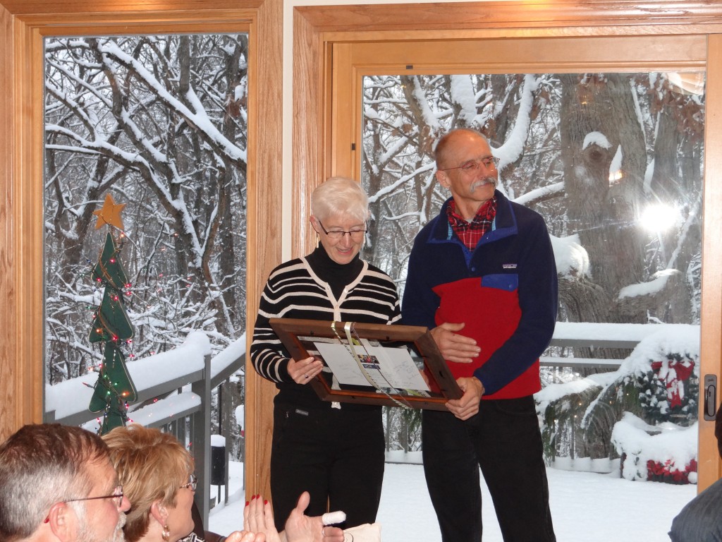 In December, Mano a Mano had a small get-together to thank 2 of our most dedicated volunteers, Ray Wiedmeyer and Karen Abraham.