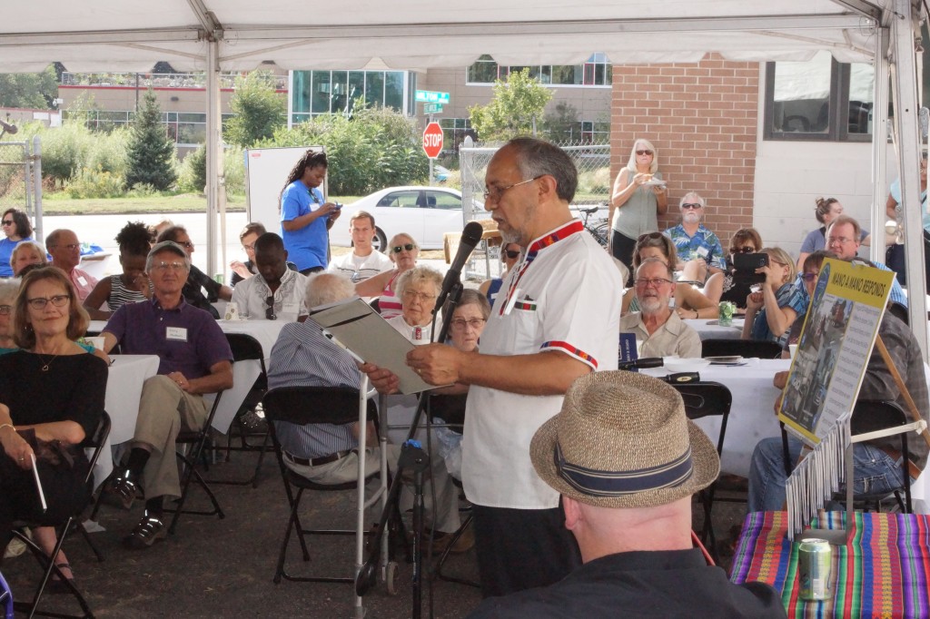 Mano a Mano Co-Founder Segundo Velasquez speaking at our 9th Annual Fundraising Festival Event on Sunday 16, 2018.